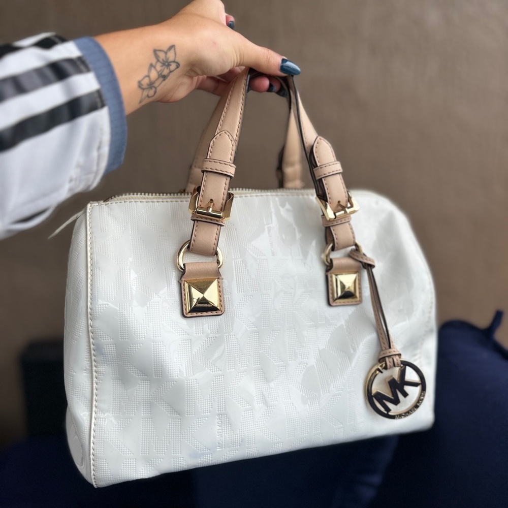 Michael Kors White Handbag